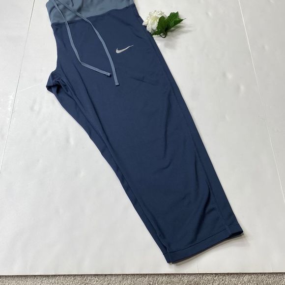 Nike Pants - Nike Dri-Fit Drawstring Capri Athletic Pants Blue 2X